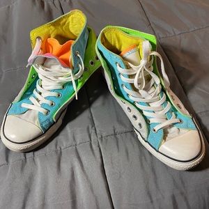 Neon Multi-Colored Hightops